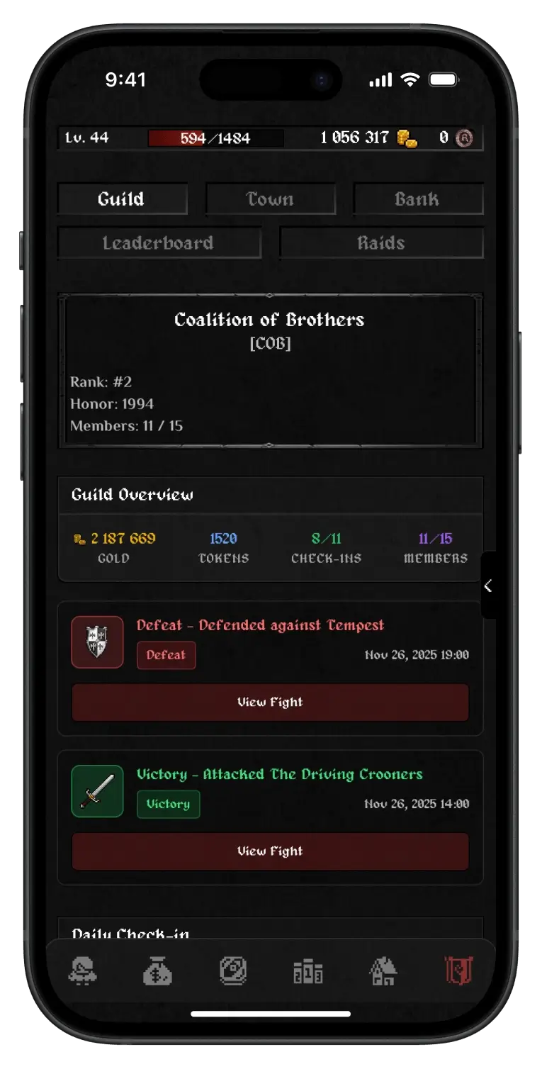 JOIN OR CREATE A GUILD