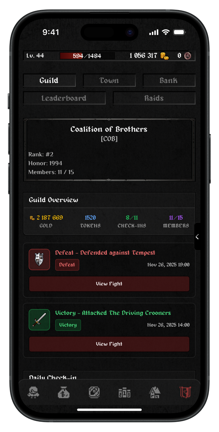 JOIN OR CREATE A GUILD